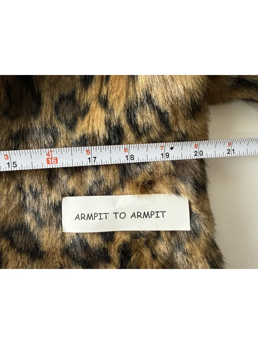 NWOT Tahari Leopard Print Faux Fur Collared Coat Lined Pockets Size XS